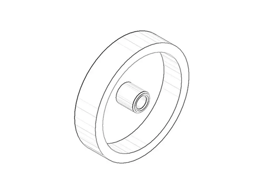 DORNBRACHT Zugknopf ERSATZTEILE 092062031 D. 45 x 10 mm chr gebürstet, 092062031-93 Galeriebild 1